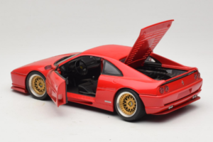 Ferrari F355 Berlinetta Vermelho Com Jantes Douradas Personalizadas UT Models 1:18 180074020-P5 Metal - imagem 5 de 8