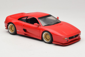 Ferrari F355 Berlinetta Vermelho Com Jantes Douradas Personalizadas UT Models 1:18 180074020-P5 Metal - imagem 6 de 8