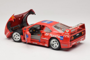Ferrari F40 #40 J-P. Jabouille / O. Grouillard Art Sports 1987 Bburago 1:18 3332-A1 Metal - imagem 5 de 8