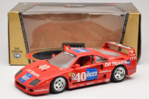 Ferrari F40 #40 J-P. Jabouille / O. Grouillard Art Sports 1987 Bburago 1:18 3332-A1 Metal - imagem 8 de 8