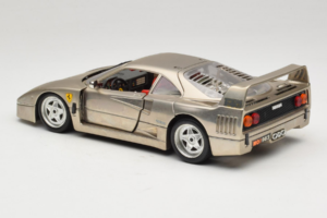 Ferrari F40 Dark Chrome Silver Kroymans Edição Limitada Bburago 1:18 3032-C2 Metal - imagem 7 de 8