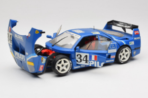 Ferrari F40 Evoluzione #34 Azul Custom 1987 Bburago 1:18 3032-C1 Metal - imagem 2 de 8