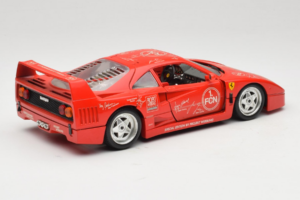 Ferrari F40 Evoluzione FC Nürnberg Special Edition Vermelho Bburago 1:18 3042-FCN Metal - imagem 3 de 8