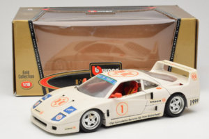 Ferrari F40 #1 Expert Branco 1987 Bburago 1:18 3332-W2 Metal - imagem 8 de 8