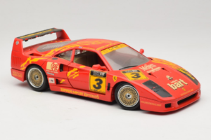 Ferrari F40 #3 F. Kroymans Ferrari Imports Kroymans BBS Wheels Vermelho 1987 Bburago 1:18 3032-H1 Metal - imagem 6 de 8