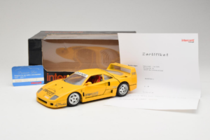 Ferrari F40 Interconti Car HiFi Amarelo Bburago 1:18 3032-I1 Metal - imagem 8 de 8