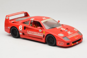 Ferrari F40 #6 V. Colombo L'Indipendente Vermelho 1987 Bburago 1:18 3032-L1 Metal - imagem 6 de 8