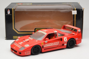 Ferrari F40 #6 V. Colombo L'Indipendente Vermelho 1987 Bburago 1:18 3032-L1 Metal - imagem 8 de 8