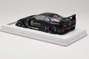 Ferrari F40 LB Works Monster Energy Matt Black BBA 1:18 REMC026 Resina - imagem 5 de 7