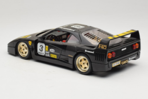 Ferrari F40 Magneti Marelli #3 Preto Bburago 1:18 3022-B1 Metal - imagem 7 de 8