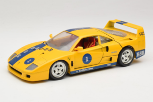 Ferrari F40 #1 Amarelo Bauer Edição Limitada 100 unidades Bburago 1:18 BSR001 Metal
