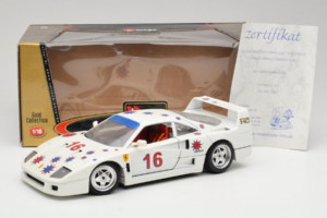 Ferrari F40 #16 Borsenmodells Branco Limited Edition 333 pcs 1987 Bburago 1:18 3332-W1 Metal - imagem 8 de 8