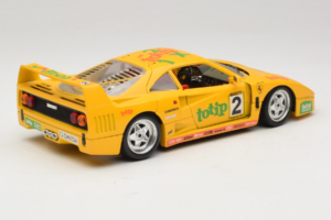 Ferrari F40 Totip Jolly Club #2 Amarelo Bburago 1:18 3332-Y1 Metal - imagem 3 de 8