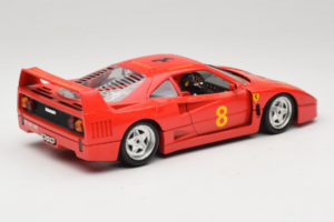 Ferrari F40 #8 Bevro International Vermelho 1987 Bburago 1:18 3332-P3 Metal - imagem 3 de 8