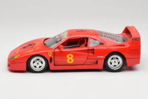 Ferrari F40 #8 Bevro International Vermelho 1987 Bburago 1:18 3332-P3 Metal - imagem 4 de 8