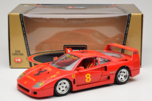 Ferrari F40 #8 Bevro International Vermelho 1987 Bburago 1:18 3332-P3 Metal - imagem 8 de 8