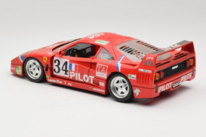 Ferrari F40 LM Pilot #34 Ferte / Thavenin / Palau 24 Hours of Le Mans 1995 Vermelho Bburago 1:18 3032-P3 Metal - imagem 7 de 8
