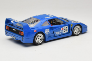 Ferrari F40 Pilot #56 Azul Bburago 1:18 3332-BL1 Metal - imagem 3 de 8