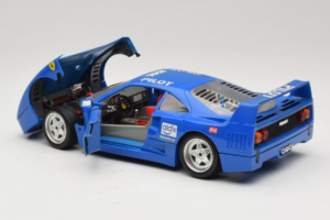 Ferrari F40 Pilot #56 Azul Bburago 1:18 3332-BL1 Metal - imagem 5 de 8