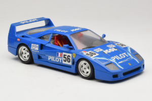 Ferrari F40 Pilot #56 Azul Bburago 1:18 3332-BL1 Metal - imagem 6 de 8