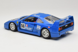 Ferrari F40 Pilot #56 Azul Bburago 1:18 3332-BL1 Metal - imagem 7 de 8