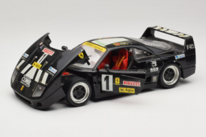 Ferrari F40 Pirelli Agip #1 Preto Bburago 1:18 3332-B1 Metal - imagem 2 de 8