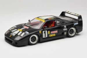Ferrari F40 Pirelli Agip #1 Preto Bburago 1:18 3332-B1 Metal