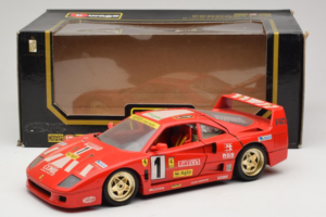 Ferrari F40 Evoluzione #1 Pirelli Agip Vermelho com Rodas Douradas 1992 Bburago 1:18 3042-P2 Metal - imagem 8 de 8