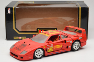 Ferrari F40 Pirelli BBS Vermelho Bburago 1:18 3032-P4 Metal - imagem 8 de 8