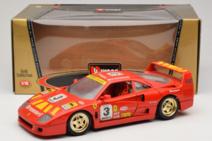 Ferrari F40 #3 Pirelli Vermelho 1987 Bburago 1:18 3332-P4 Metal - imagem 8 de 8