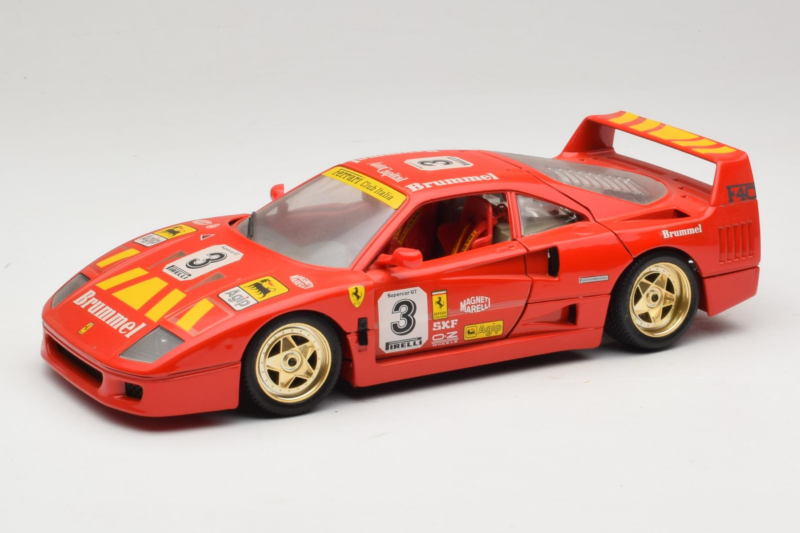 Ferrari F40 #3 Pirelli Vermelho 1987 Bburago 1:18 3332-P4 Metal