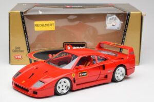 Ferrari F40 Vermelho Bburago 1:18 3332 Metal - imagem 8 de 8
