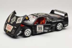 Ferrari F40 Seco #99 Lesseps / Charriol / Balandras Preto Bburago 1:18 3032-B3 Metal - imagem 2 de 8