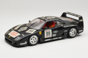Ferrari F40 Seco #99 Lesseps / Charriol / Balandras Preto Bburago 1:18 3032-B3 Metal