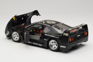 Ferrari F40 Seco #99 Lesseps / Charriol / Balandras Preto Bburago 1:18 3032-B3 Metal - imagem 5 de 8