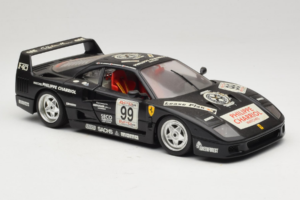 Ferrari F40 Seco #99 Lesseps / Charriol / Balandras Preto Bburago 1:18 3032-B3 Metal - imagem 6 de 8