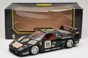 Ferrari F40 Seco #99 Lesseps / Charriol / Balandras Preto Bburago 1:18 3032-B3 Metal - imagem 8 de 8
