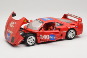 Ferrari F40 #40 the0123 Vermelho 1987 Bburago 1:18 3332-P5 Metal - imagem 2 de 8
