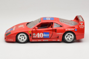 Ferrari F40 #40 the0123 Vermelho 1987 Bburago 1:18 3332-P5 Metal - imagem 4 de 8