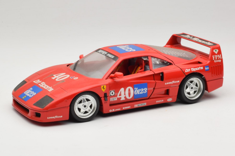 Ferrari F40 #40 the0123 Vermelho 1987 Bburago 1:18 3332-P5 Metal