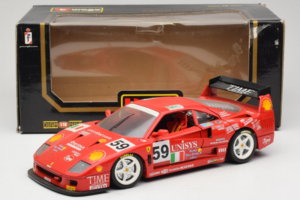 Ferrari F40 LM Unisys #59 Ota / P. Nappi / R. Donovan 24 Hours of Le Mans 1996 Bburago 1:18 3032-U1 Metal - imagem 8 de 8