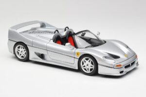 Ferrari F50 Cabriolet Prata Bburago 1:18 3372 Metal - imagem 6 de 8