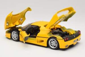 Ferrari F50 Coupé Shell Amarelo Maisto 1:18 3076-Y1 Metal - imagem 5 de 8