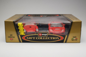 Ferrari Gift Set 250 Testa Rossa & 360 Modena Challenge Vermelho Bburago 1:18 GC001 Metal - imagem 2 de 2