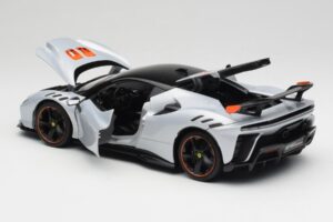 Ferrari SF90 XX Stradale Arctic White Bburago 1:18 18-16020W Metal - imagem 5 de 8