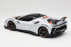 Ferrari SF90 XX Stradale Arctic White Bburago 1:18 18-16020W Metal - imagem 7 de 8