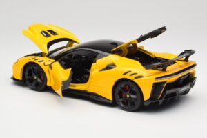 Ferrari SF90 XX Stradale Giallo Modena Bburago 1:18 18-16020Y Metal - imagem 5 de 8