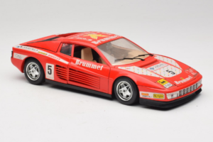 Ferrari Testarossa Brummel #5 Vermelho 1984 Bburago 1:18 3004-P1 Metal - imagem 6 de 8