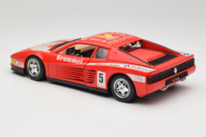 Ferrari Testarossa Brummel #5 Vermelho 1984 Bburago 1:18 3004-P1 Metal - imagem 7 de 8