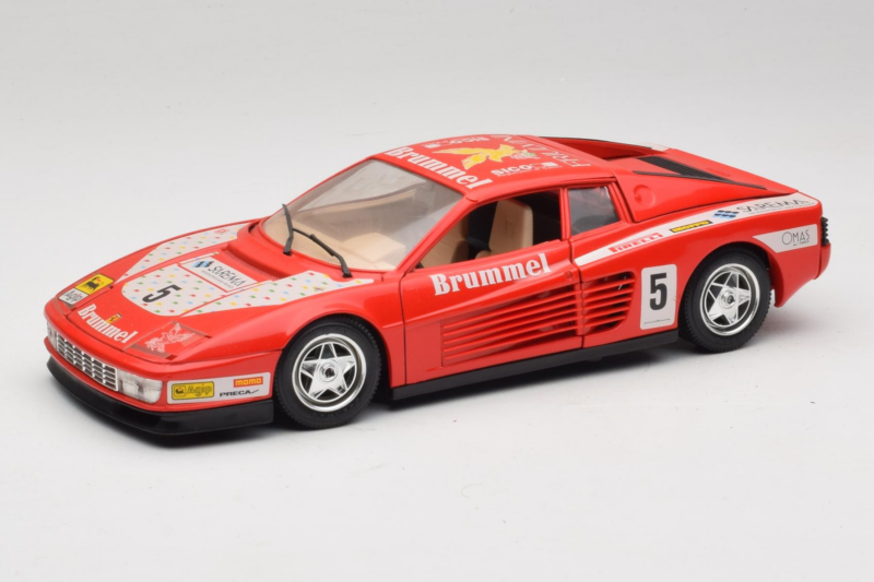 Ferrari Testarossa Brummel #5 Vermelho 1984 Bburago 1:18 3004-P1 Metal